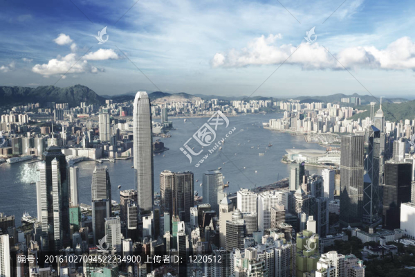 香港市在低飽和度