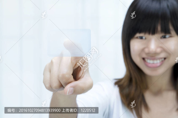 亞洲女性觸摸屏