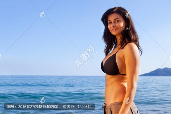 女人在Beach