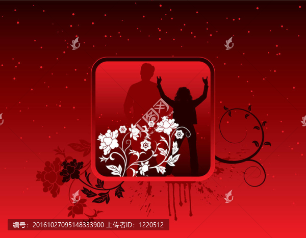 摘要花框
