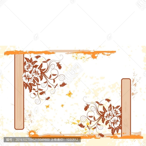 摘要花框