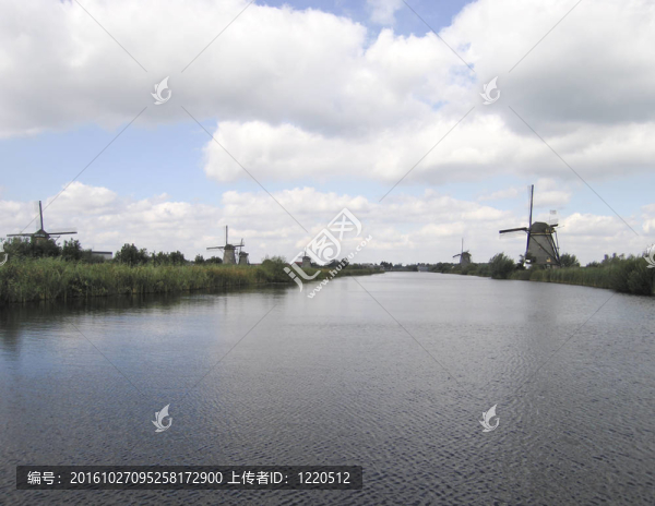 風(fēng)車在Kinderdijk