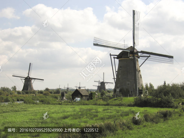 風(fēng)車在Kinderdijk