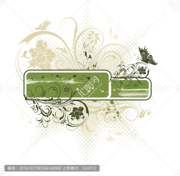 摘要花框