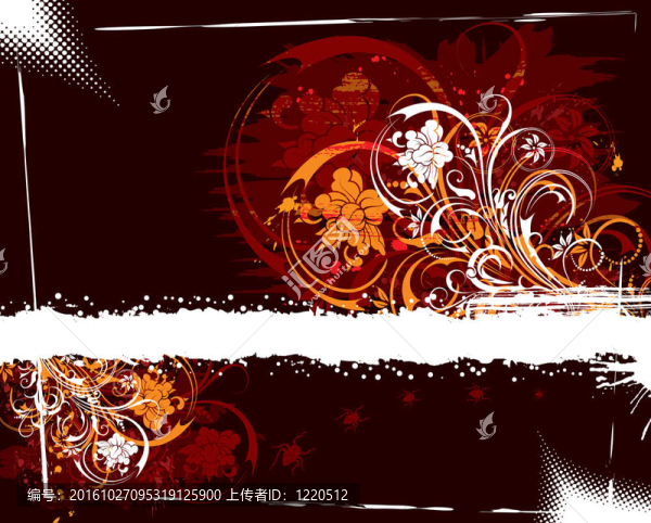 摘要花框