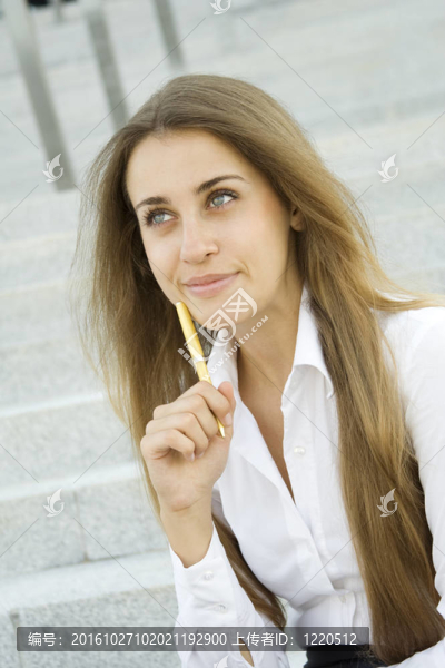 生意的女人微笑