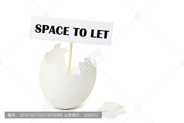 空蛋殼作為房地產租金概念