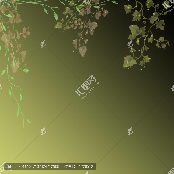 抽象綠葉背景