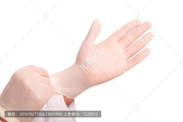 戴手套