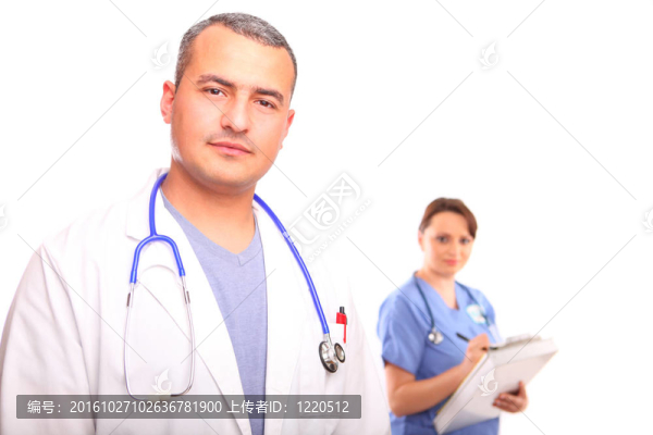 實(shí)驗(yàn)室中的醫(yī)生和護(hù)士