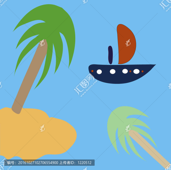 Nave和島上的棕櫚
