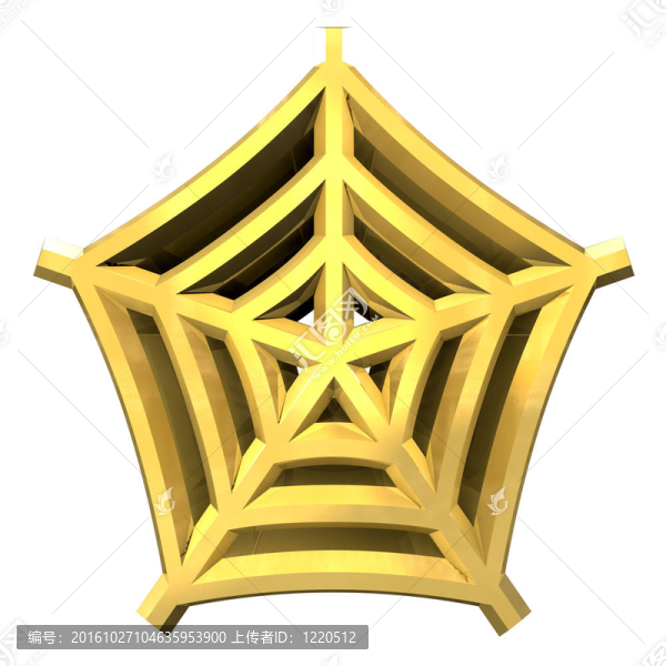 用白色背景隔離蜘蛛網(wǎng)的3D插畫