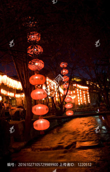 中國(guó)夜景麗江老城
