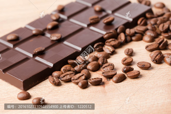 巧克力和咖啡豆