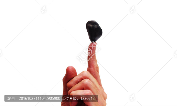 手指上的石頭平衡
