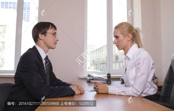 業(yè)務(wù)。辦公室會談。