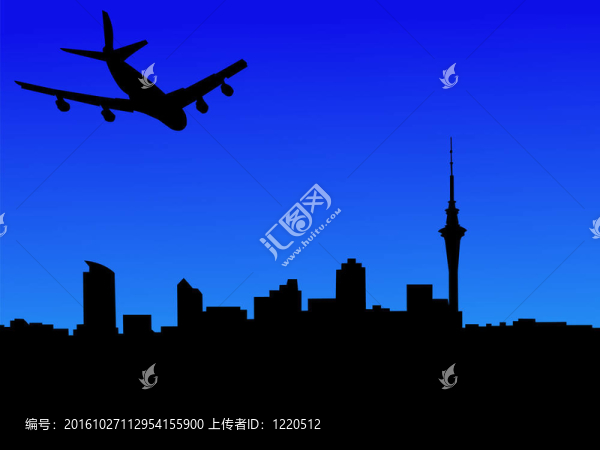 到達(dá)奧克蘭的飛機(jī)