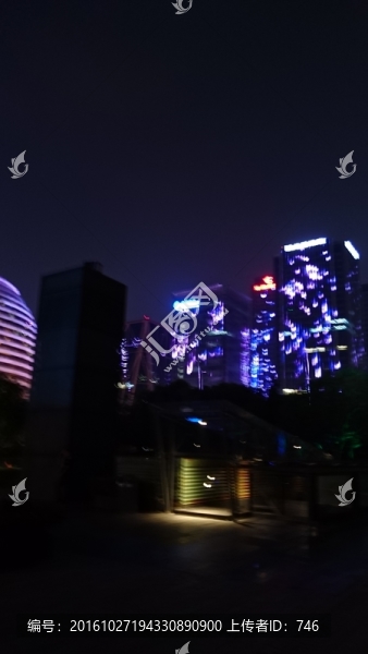 杭州錢江新城夜景
