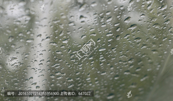 玻璃上的水珠