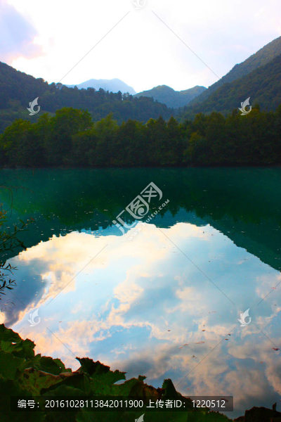 在阿爾卑斯山美麗的湖；sloveni