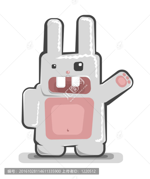 滑稽的兔子