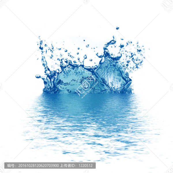 藍(lán)色水火花