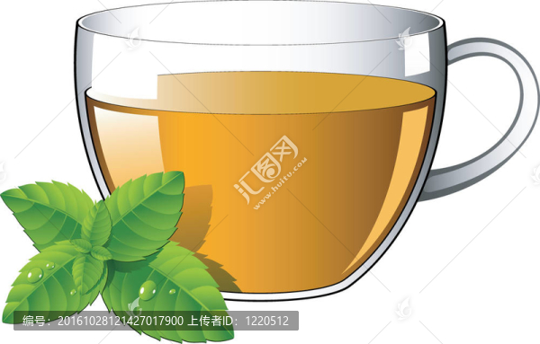 薄荷葉杯茶