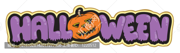 南瓜萬(wàn)圣節(jié)標(biāo)志