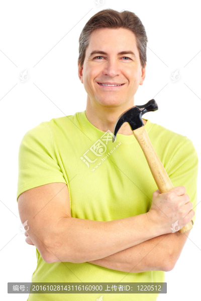 男子用錘