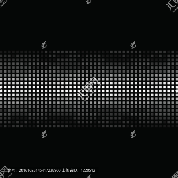 黑色背景上的鑲嵌結(jié)構(gòu)。一個插畫