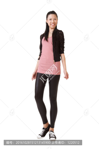 快樂的亞洲美女