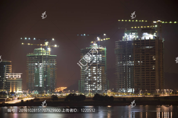 夜間施工的建筑物