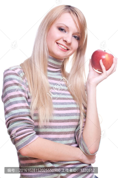 女孩與蘋果