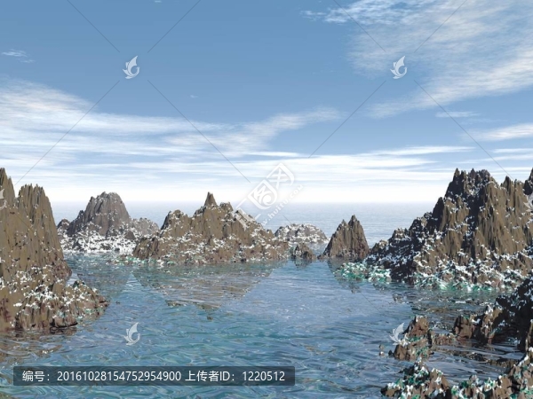 巖礁的CGI