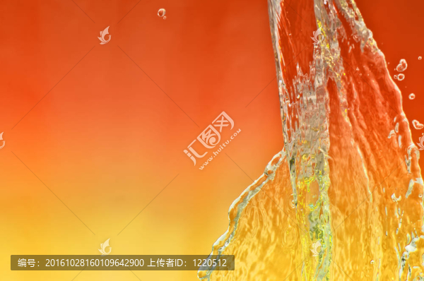 飛濺的水