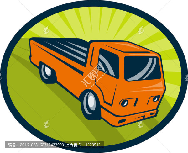 老式皮卡卡車內(nèi)設置橢圓形。