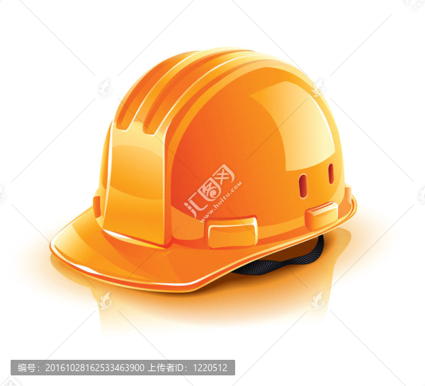 建筑工人用橙色頭盔