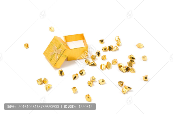 盒和金顆粒
