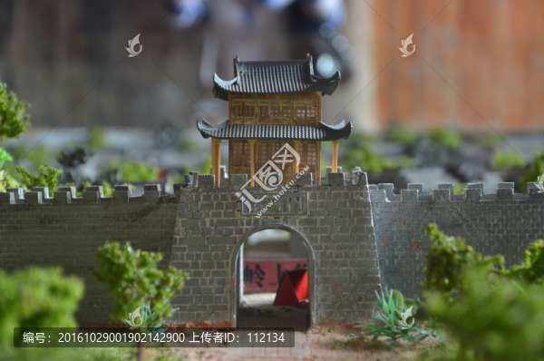 微縮模型,古城樓