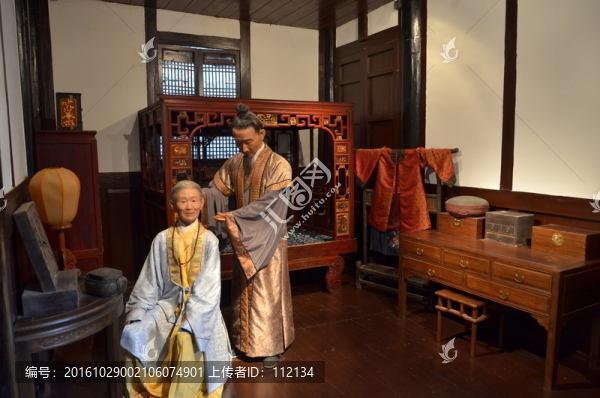 古代人物蠟像,模型