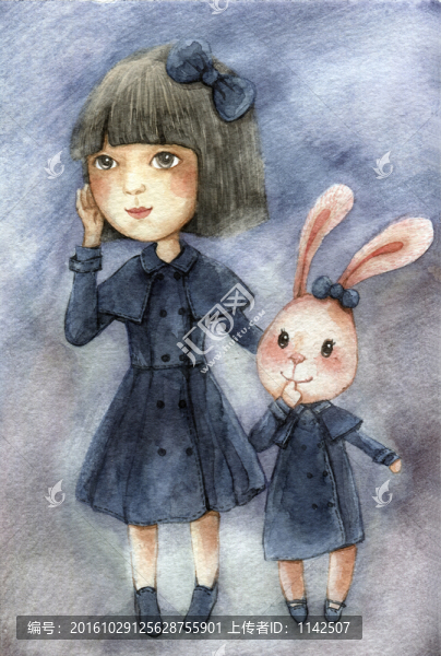 女孩和兔子