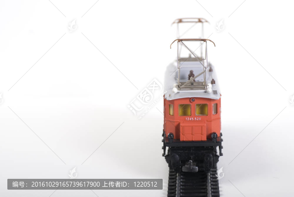 紅色的火車模型