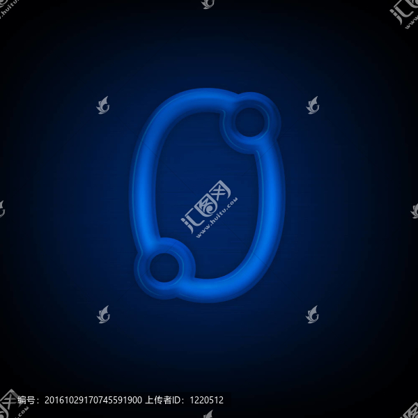 霓虹燈字母O