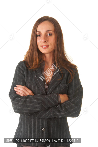 美麗的黑發(fā)女商人