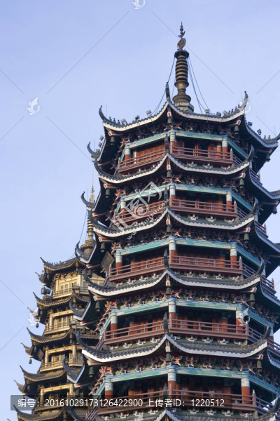 太陽和Moon,Pagodas；桂林；中國(guó)