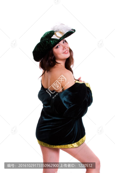 戴帽子的性感女人