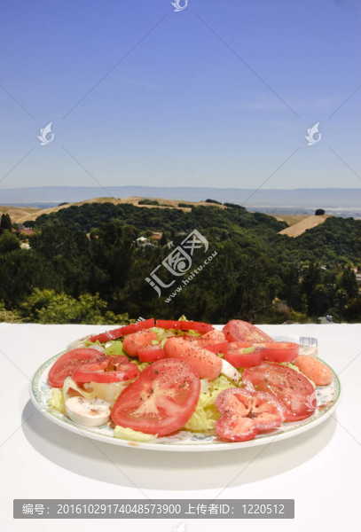 健康午餐的新鮮混合沙拉；點(diǎn)心或晚餐