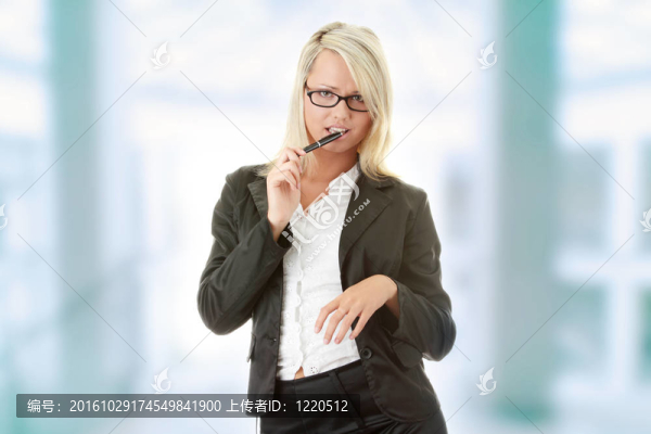 金發(fā)碧眼的女商人