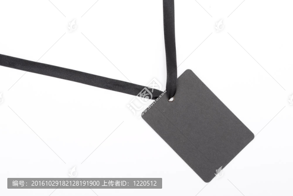 黑色的禮物標簽