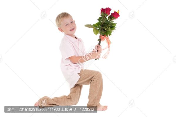 男孩花
